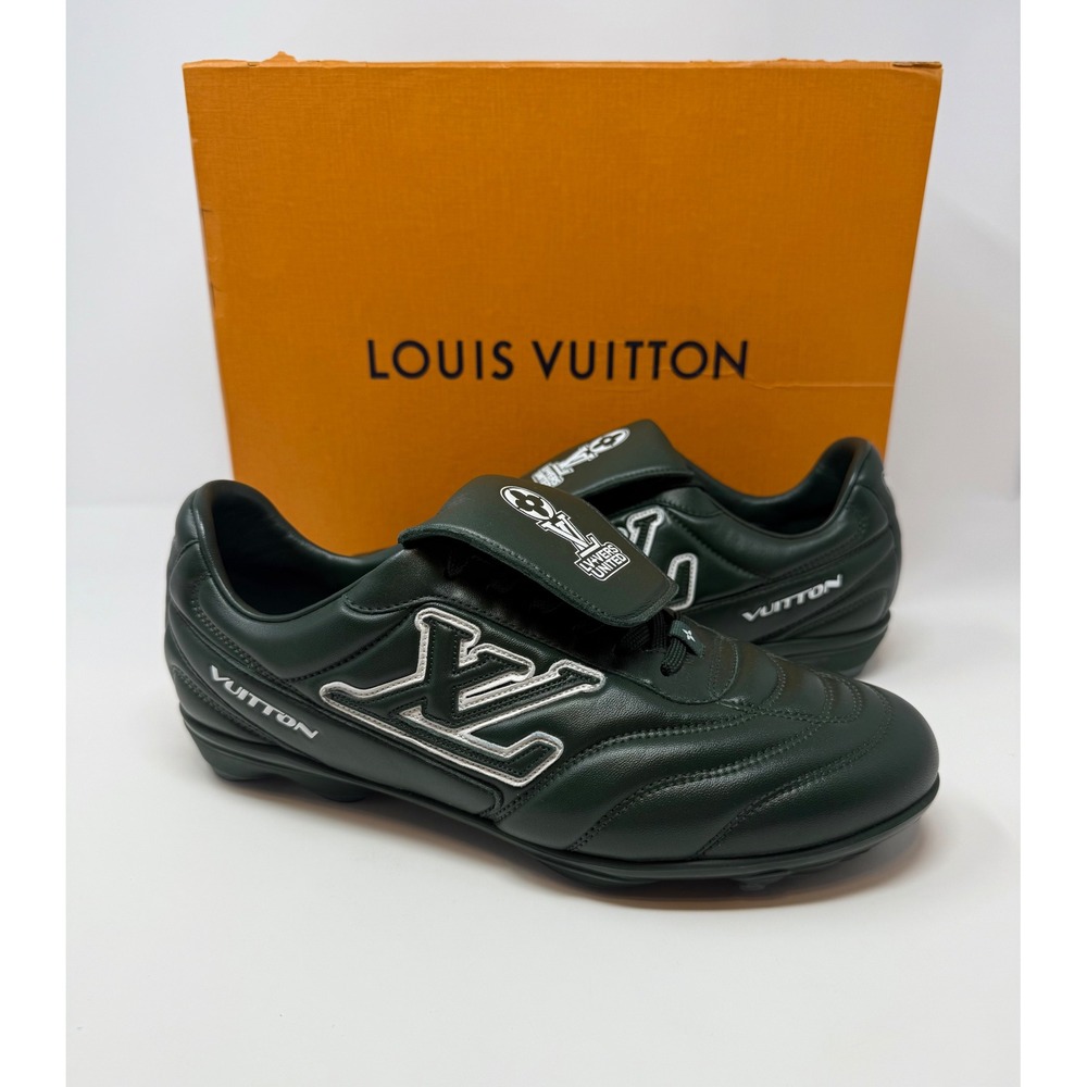 Louis Vuitton Footprint Soccer Sneaker Green Fits 9 US 7 LV